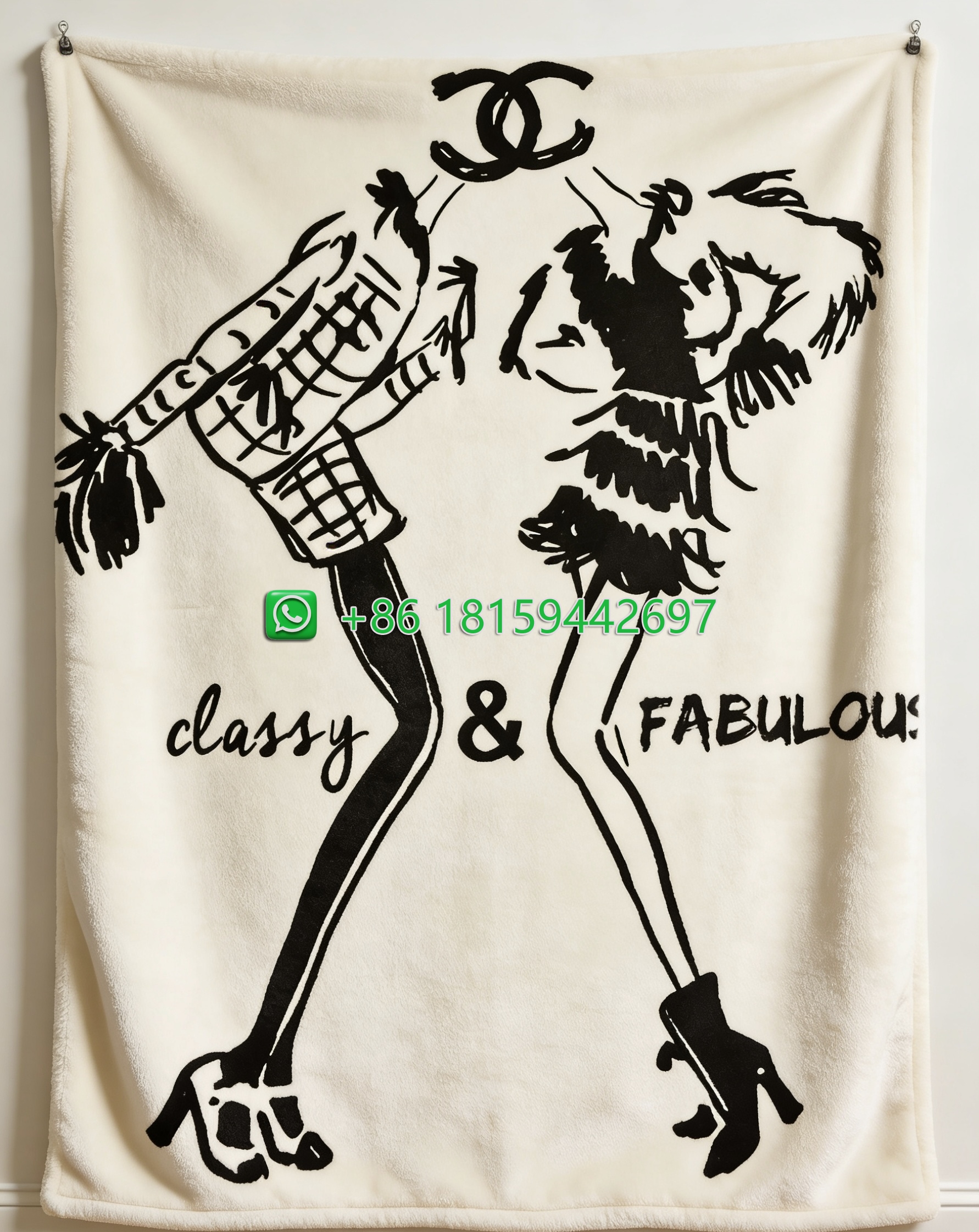 Chanel Throw Blankets